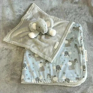 🐥  Blankets & Beyond -  Newborn blanket and Elephant Lovey.